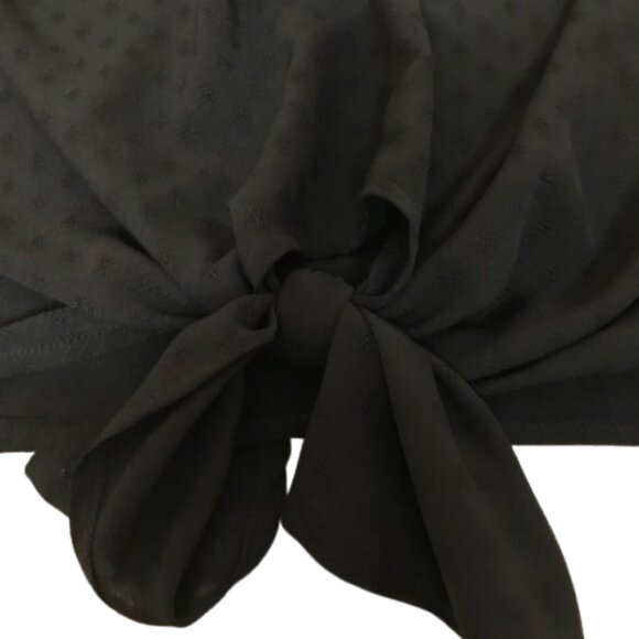 Women's Off Shoulder Bell Sleeve Tie Knot Casual Shirt Size XL NWT - Picture 5 of 7